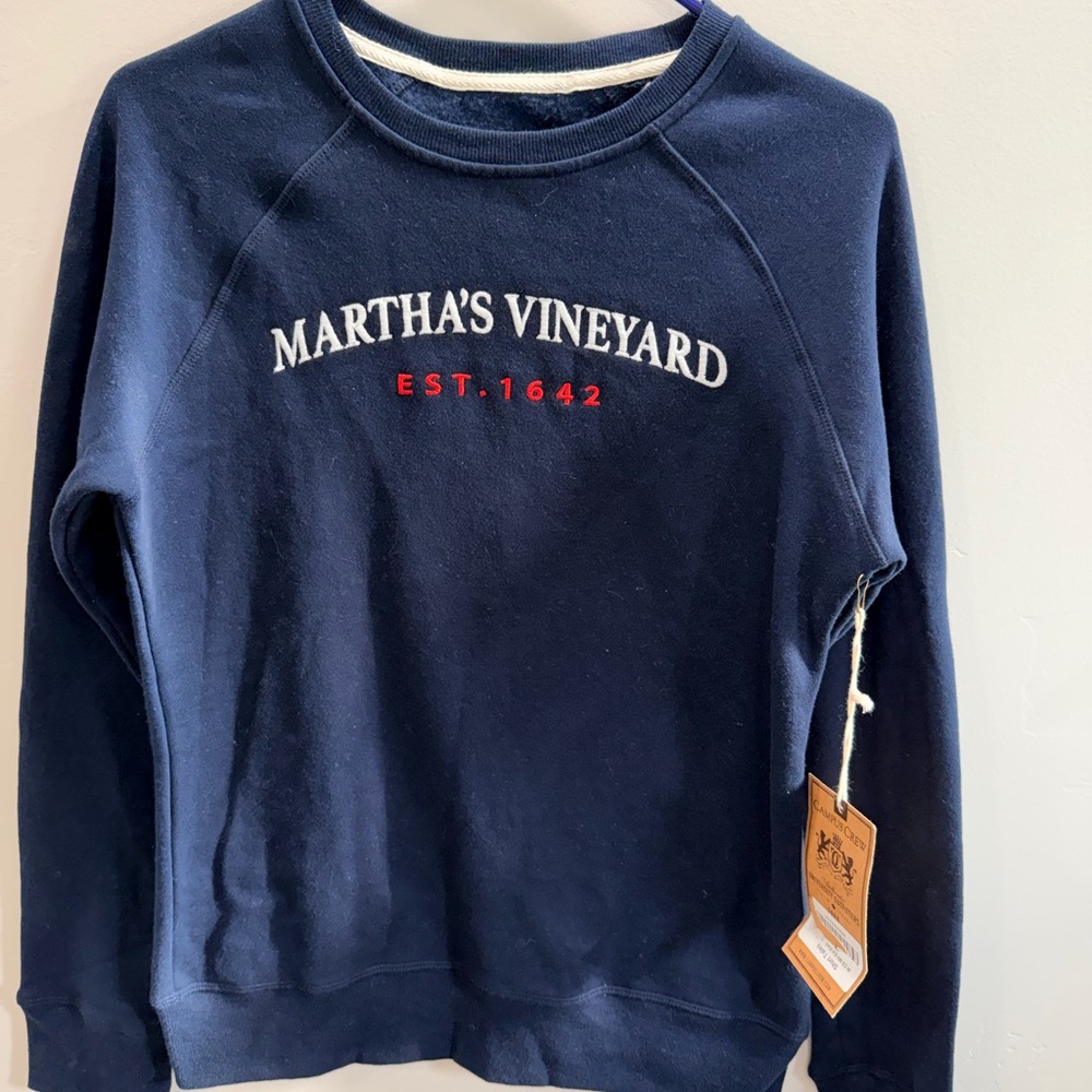 Martha's Vineyard Navy Crew Neck Sweater